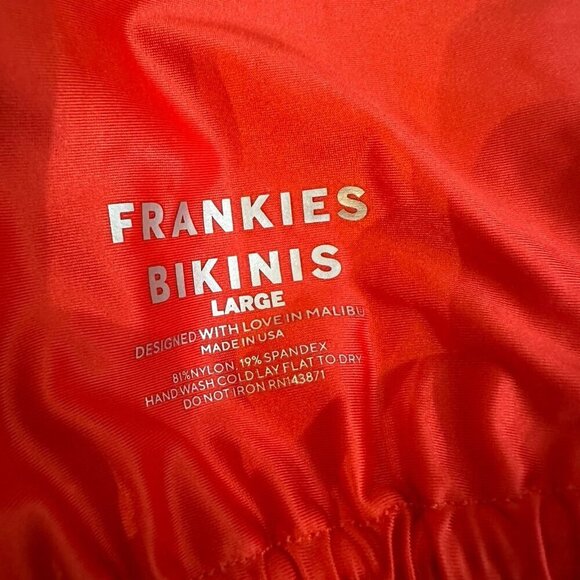 Frankie’s Bikinis Bash Satin Wrap Bikini Top - Picture 6 of 6